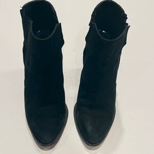 L.A.M.B. Black Ankle Booties